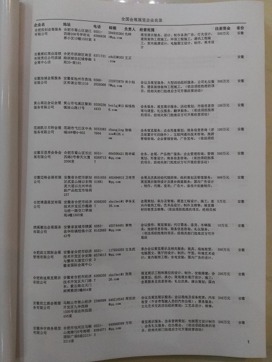 中國(guó)會(huì)展展覽公司黃頁(yè)可開(kāi)展精準(zhǔn)營(yíng)銷(xiāo)，電話(huà)營(yíng)銷(xiāo)、郵件營(yíng)銷(xiāo)、傳真營(yíng)銷(xiāo)等等多管齊下，圓您銷(xiāo)售冠軍夢(mèng)